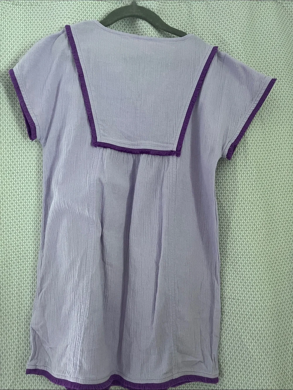 Crewcuts Lilac Tunic Coverup with Deep Purple Trim (NWOT)